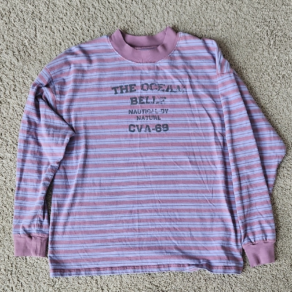 BDG Striped Long Sleeve Shirt